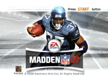 Madden NFL 07  (Hall of Fame Edition) screen shot title